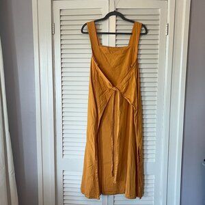 knee length dresses for ladies Drape-Back Dress – Cuyana